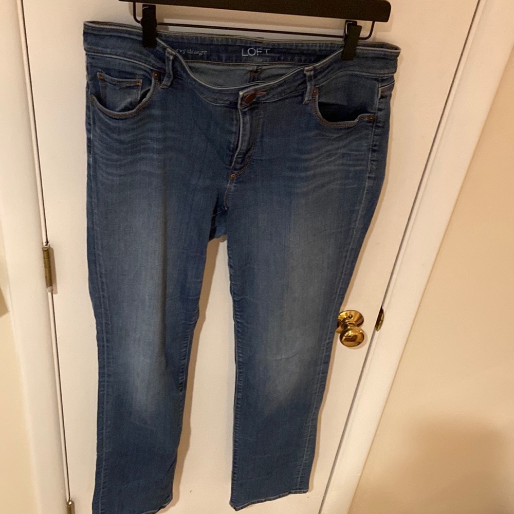 LOFT jeans size 14, Curvy Straight